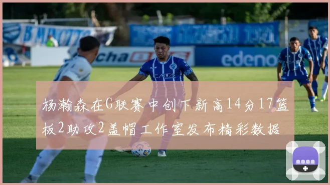 杨瀚森在G联赛中创下新高14分17篮板2助攻2盖帽工作室发布精彩数据海报