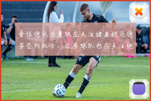 舍伍德认为曼联应关注健康的范德芬签约机会，众多球队也在关注他
